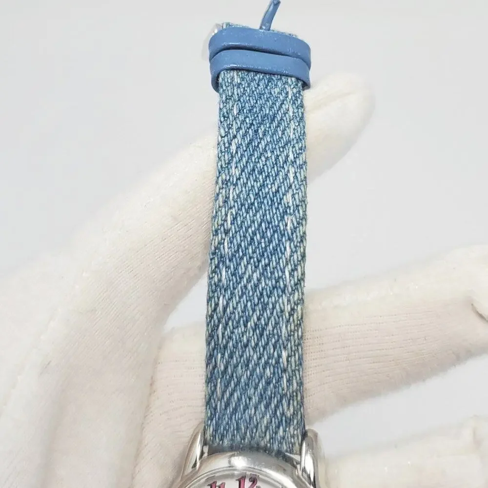 Disney X Lorus Daisy Duck ULTRA RARE VTG Denim Watch  H2F